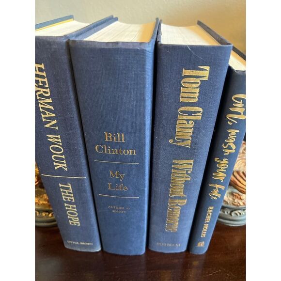 Modern Hardback Books by Color. Shades of Deep Blue set of 4 - Picture 4 of 6